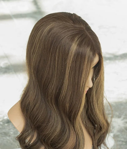 Closed Lace | 6.5” x 7” Airy Elegance | Ultra-breathable Human Hair Topper | Ponytail Topper|Low Density