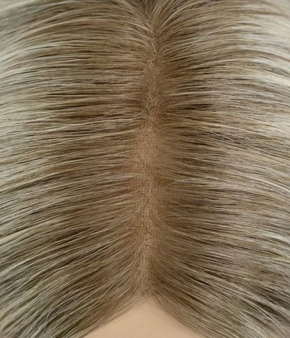Closed Lace | 8.5” x 9” Breeze | Ultra-breathable Human Hair Topper | Ponytail Topper| Low Density