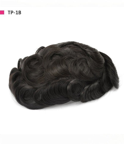 BRIAN | FULL LACE WITH SKIN BACK AND SIDES HAIR SYSTEM FOR MEN| SOFT AND BREATHABLE