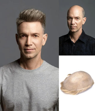 Eros-Ultra Thin Skin V-looped Hair System for MenEros-Ultra Thin Skin V-looped Hair System for Men URANUS--ULTRA THIN SKIN V-LOOPED HAIR REPLACEMENT SYSTEM FOR MEN (0.02-0.03MM)